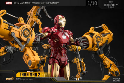 Pedido Figura Iron Man 2 Mark IV con Suit-Up Gantry marca ZD Toys escala pequeña 1/10 (18 cm)