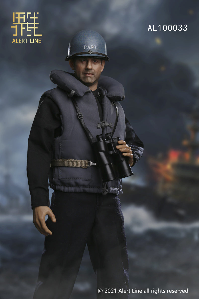 Pedido Figura WWII U.S. NAVY Destroyer Commander marca Alert Line AL100033 escala 1/6