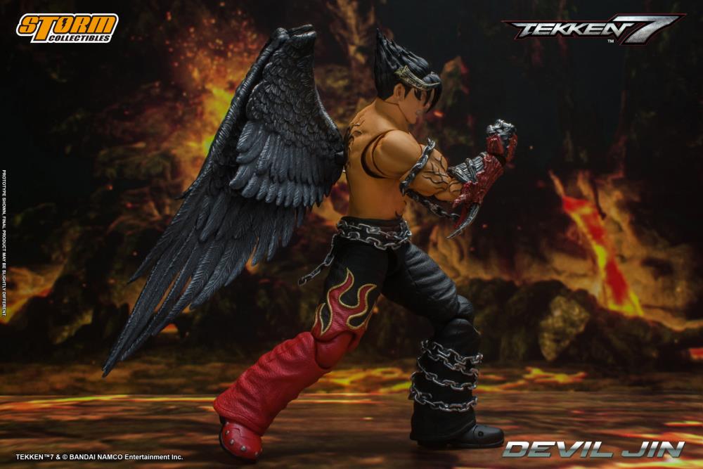 Pedido Figura Devil Jin - Tekken 7 marca Storm Collectibles escala pequeña 1/12