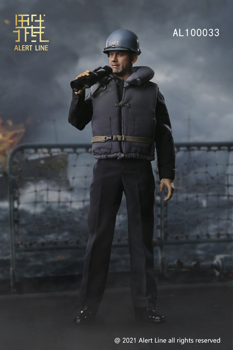 Pedido Figura WWII U.S. NAVY Destroyer Commander marca Alert Line AL100033 escala 1/6