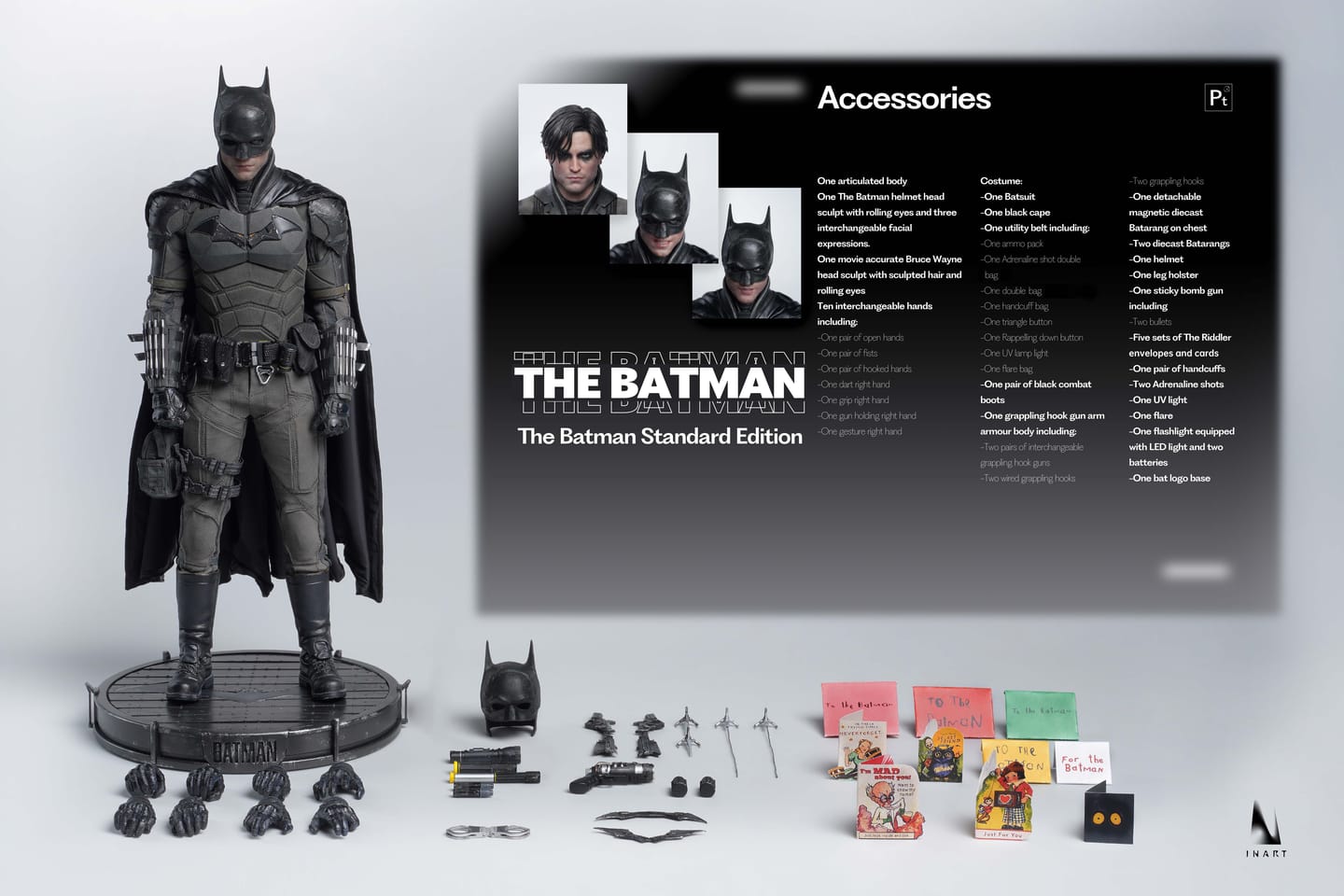 Preventa Figura The Batman InArt (Standard Edition) (Cabello esculpido) marca Queen Studios escala 1/6