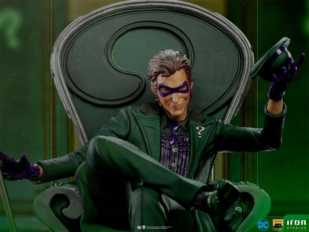 Pedido Estatua The Riddler Deluxe - DC Comics Series #7 marca Iron Studios escala de arte 1/10