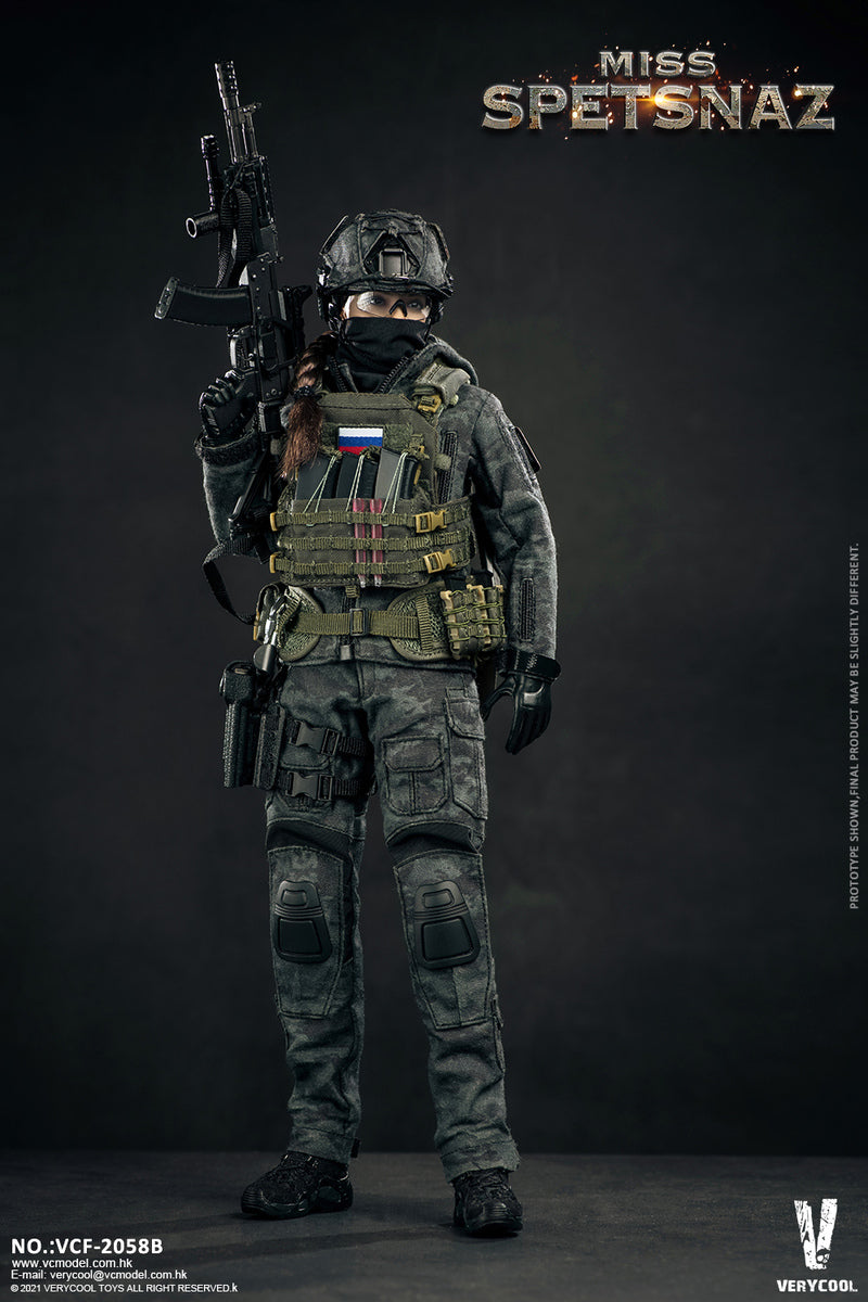 Pedido Figura Russian Special Combat Soldier Miss Spetsnaz (Green vest version) marca Verycool VCF-2058B escala 1/6