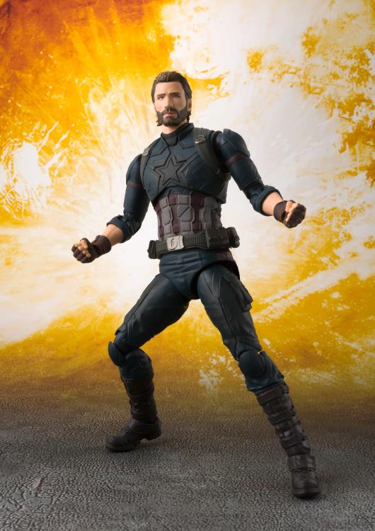 Pedido Figura Captain America & Tamashii Effect - Avengers: Infinity War - S.H.Figuarts marca Bandai Spirits escala pequeña 1/12