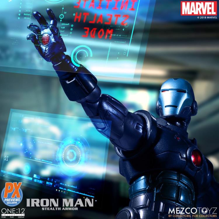 Pedido Figura Iron Man (Stealth Armor) - PX Previews Exclusive - Marvel One:12 Collective marca Mezco Toyz escala pequeña 1/12