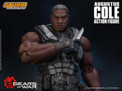 Pedido Figura Augustus Cole - Gears of War marca Storm Collectibles escala pequeña 1/12