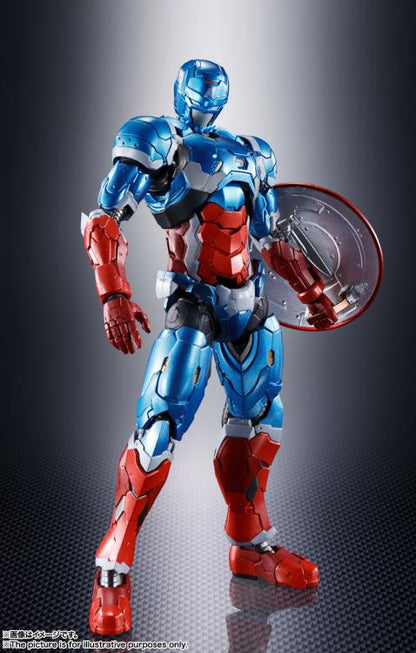 Pedido Figura Tech-On Captain America - Tech-On Avengers - S.H.Figuarts marca Bandai Spirits escala pequeña 1/12