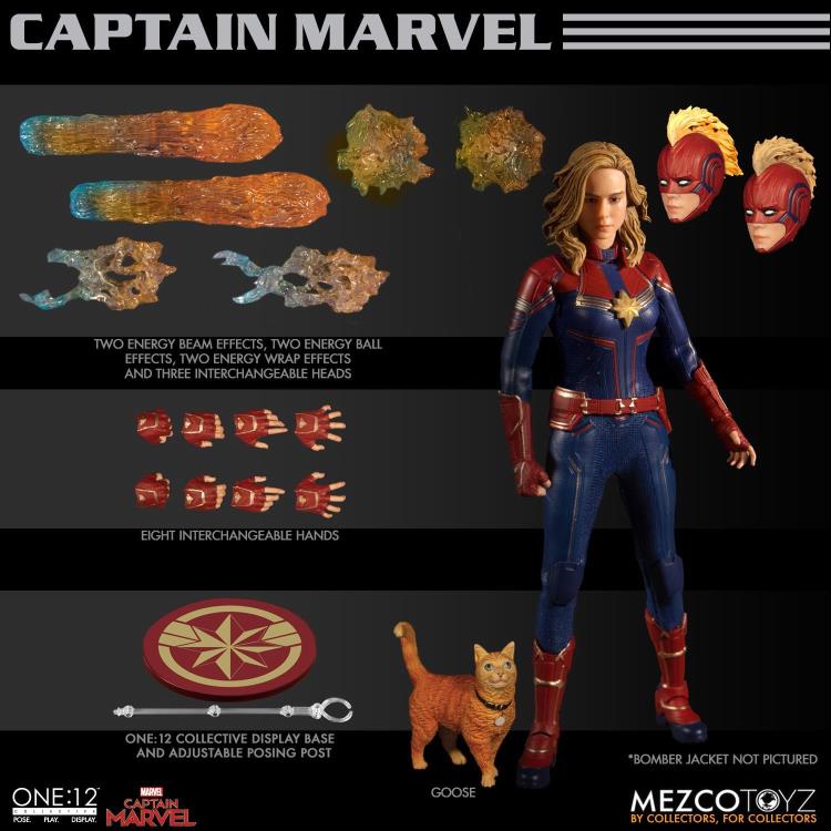 Pedido Figura Captain Marvel - One:12 Collective marca Mezco Toyz 76670 escala pequeña 1/12