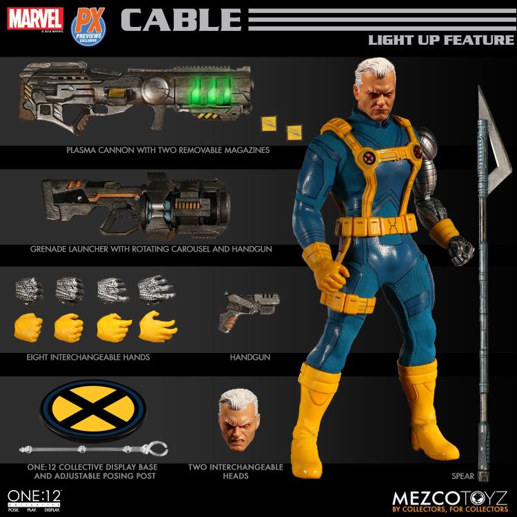 Pedido Figura Cable PX Previews Exclusive - Marvel One:12 Collective marca Mezco Toyz escala pequeña 1/12