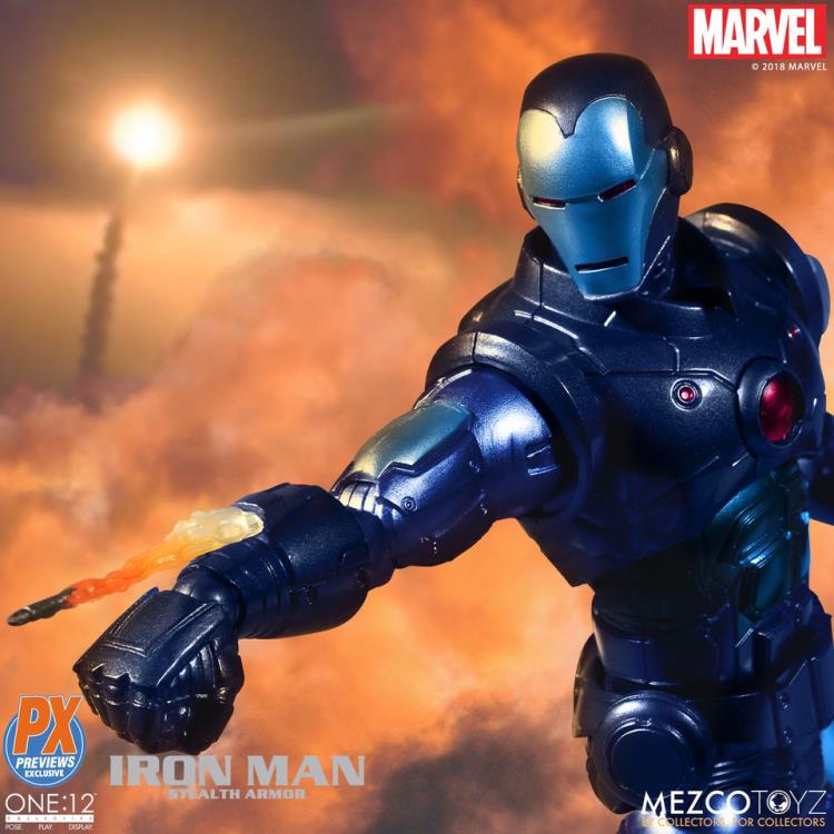 Pedido Figura Iron Man (Stealth Armor) - PX Previews Exclusive - Marvel One:12 Collective marca Mezco Toyz escala pequeña 1/12