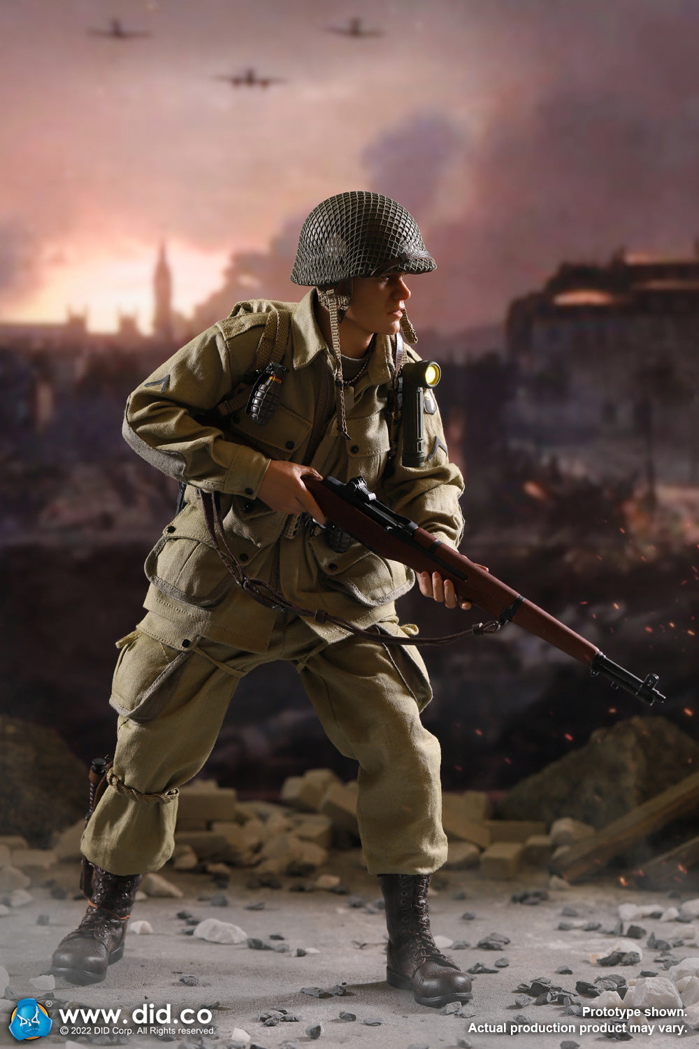 Pedido Figura Ryan 2.0 (Deluxe Edition) - WWII US 101st Airborne Division marca DID A80161S escala 1/6