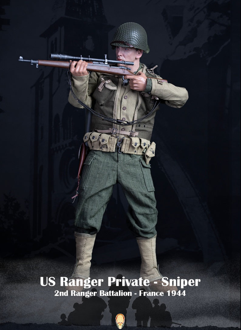 Pedido Figura US Ranger Private Sniper (Special Edition) - WWII 2nd Ranger Battalion - France 1944 marca Facepool FP-003B escala 1/6