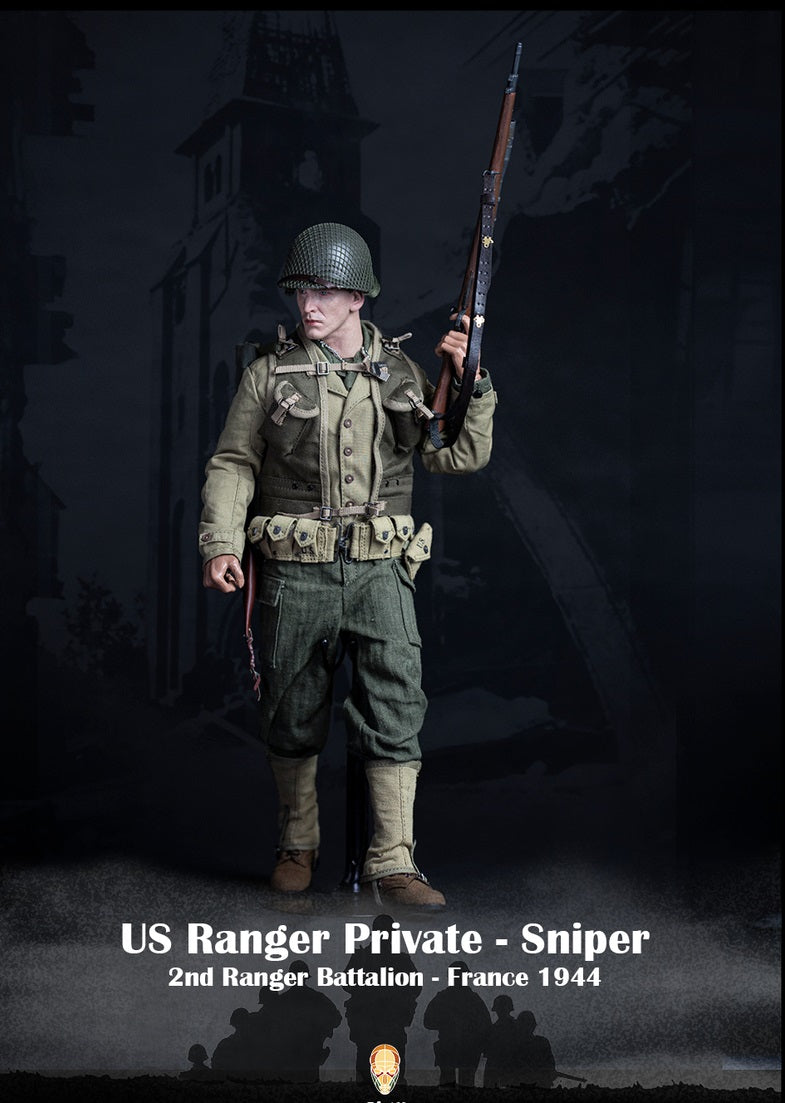 Pedido Figura US Ranger Private Sniper (Special Edition) - WWII 2nd Ranger Battalion - France 1944 marca Facepool FP-003B escala 1/6