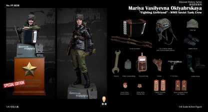 Pedido Figura "Fighting Girlfriend" Mariya Oktyabrskaya (Special Edition) - WWII Soviet Tank Crew marca Facepool FP005B escala 1/6