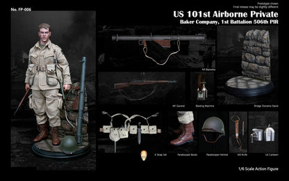 Pedido Figura US 101st Airborne Private - Baker Company marca Facepool FP-006 escala 1/6