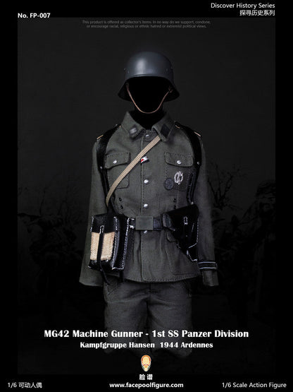 Pedido Figura MG42 Machine Gunner at Ardennes (Standard Edition) - 1st SS Panzer Division marca Facepool FP-007A escala 1/6