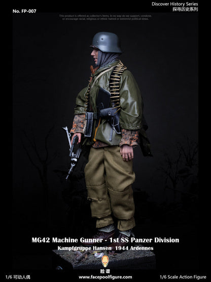 Pedido Figura MG42 Machine Gunner at Ardennes (Standard Edition) - 1st SS Panzer Division marca Facepool FP-007A escala 1/6