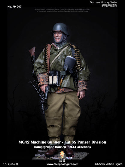 Pedido Figura MG42 Machine Gunner at Ardennes (Standard Edition) - 1st SS Panzer Division marca Facepool FP-007A escala 1/6