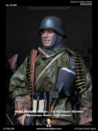 Pedido Figura MG42 Machine Gunner at Ardennes (Standard Edition) - 1st SS Panzer Division marca Facepool FP-007A escala 1/6