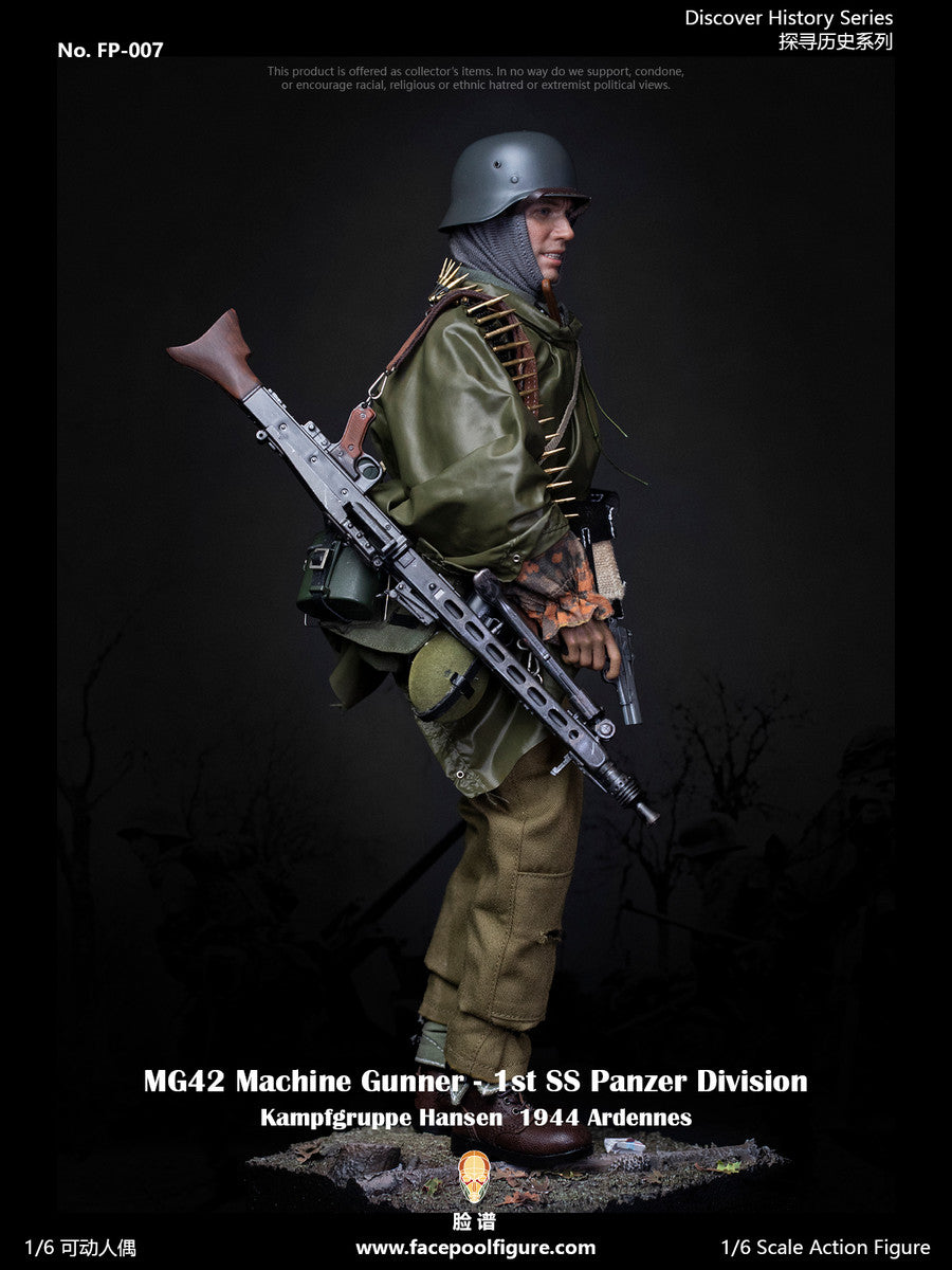 Pedido Figura MG42 Machine Gunner at Ardennes (Standard Edition) - 1st SS Panzer Division marca Facepool FP-007A escala 1/6