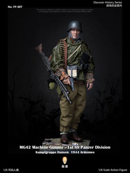 Pedido Figura MG42 Machine Gunner at Ardennes (Standard Edition) - 1st SS Panzer Division marca Facepool FP-007A escala 1/6