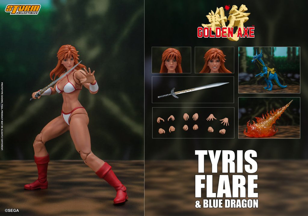 Pedido Figuras Tyris Flare & Blue Dragon - Golden Axe marca Storm Collectibles escala pequeña 1/12