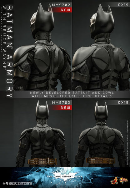 Preventa Figura Batman Armory con Bruce Wayne - The Dark Knight Rises marca Hot Toys MMS702 escala 1/6