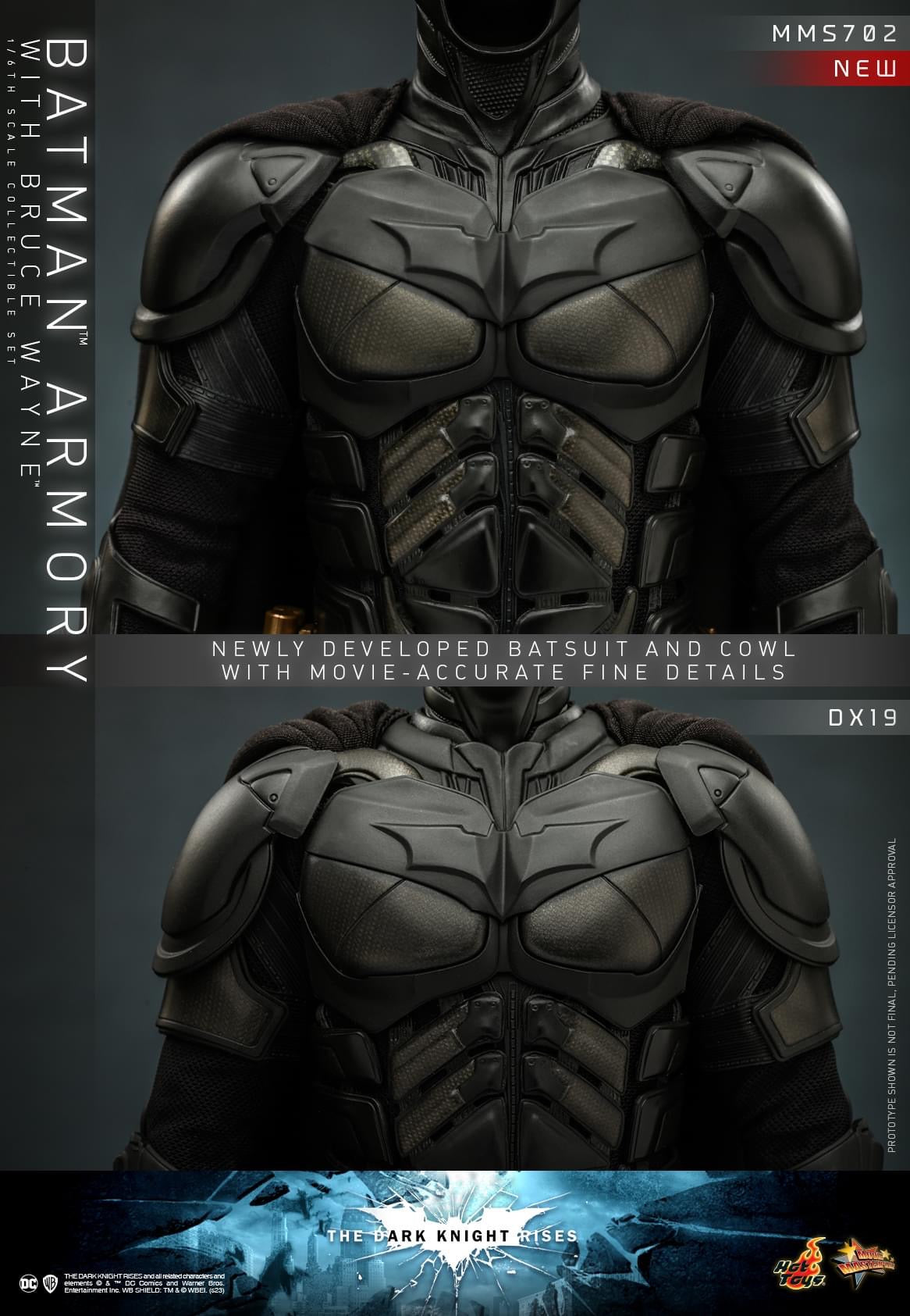 Preventa Figura Batman Armory con Bruce Wayne - The Dark Knight Rises marca Hot Toys MMS702 escala 1/6