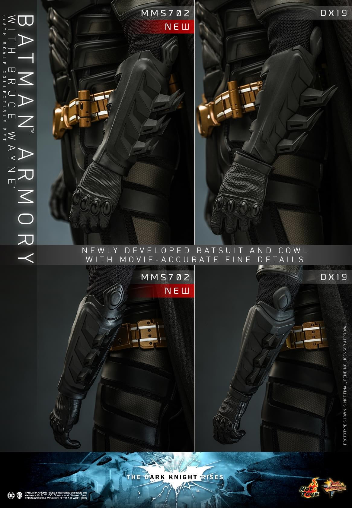 Preventa Figura Batman Armory con Bruce Wayne - The Dark Knight Rises marca Hot Toys MMS702 escala 1/6