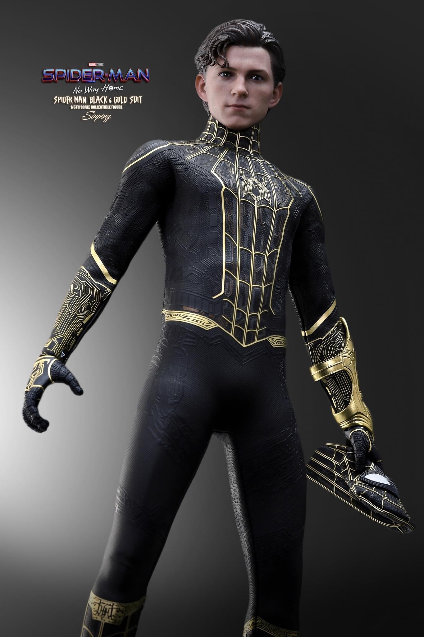 Pedido Figura Spider-Man (Black & Gold Suit) - Spider-Man: No Way Home marca Hot Toys MMS604 escala 1/6