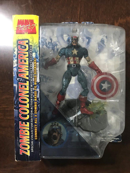 [EN STOCK] Figuras Zombie Colonel America - Marvel Select marca Diamond Select Toys