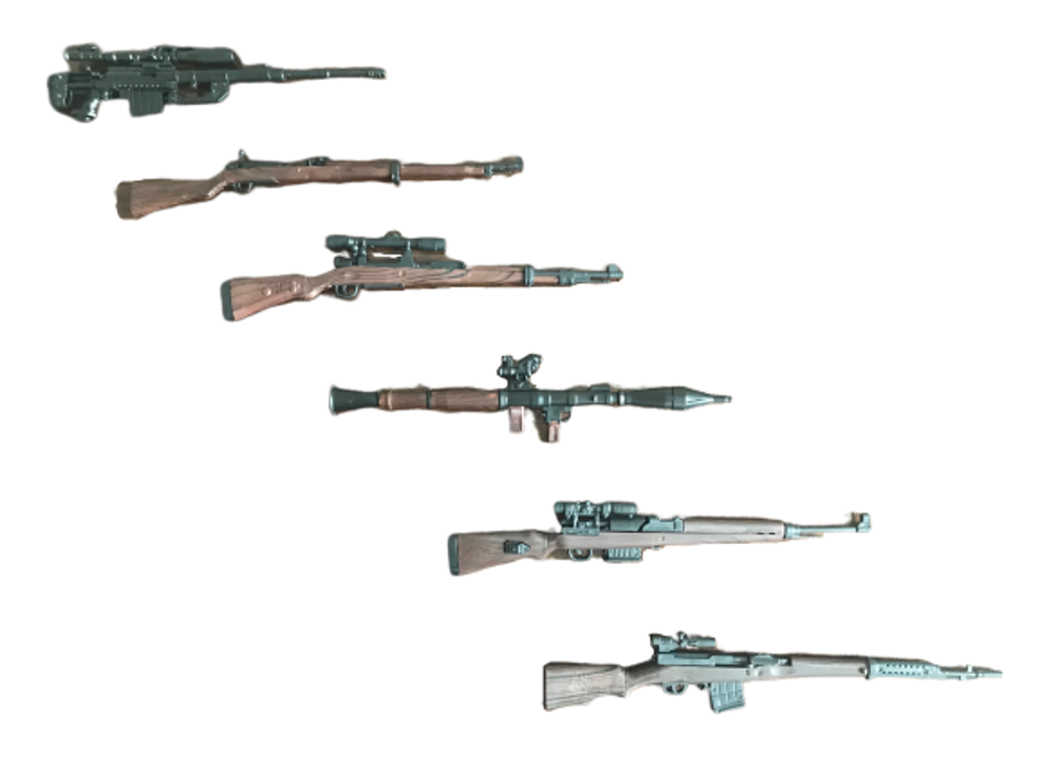 [EN STOCK] Accesorios Rifles (6 versiones) marca custom escala 1/6