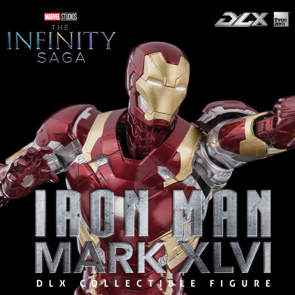 Pedido Figura DLX Iron Man Mark XLVI (46) - Avengers: Infinity Saga marca Threezero 3Z0256 escala pequeña 1/12