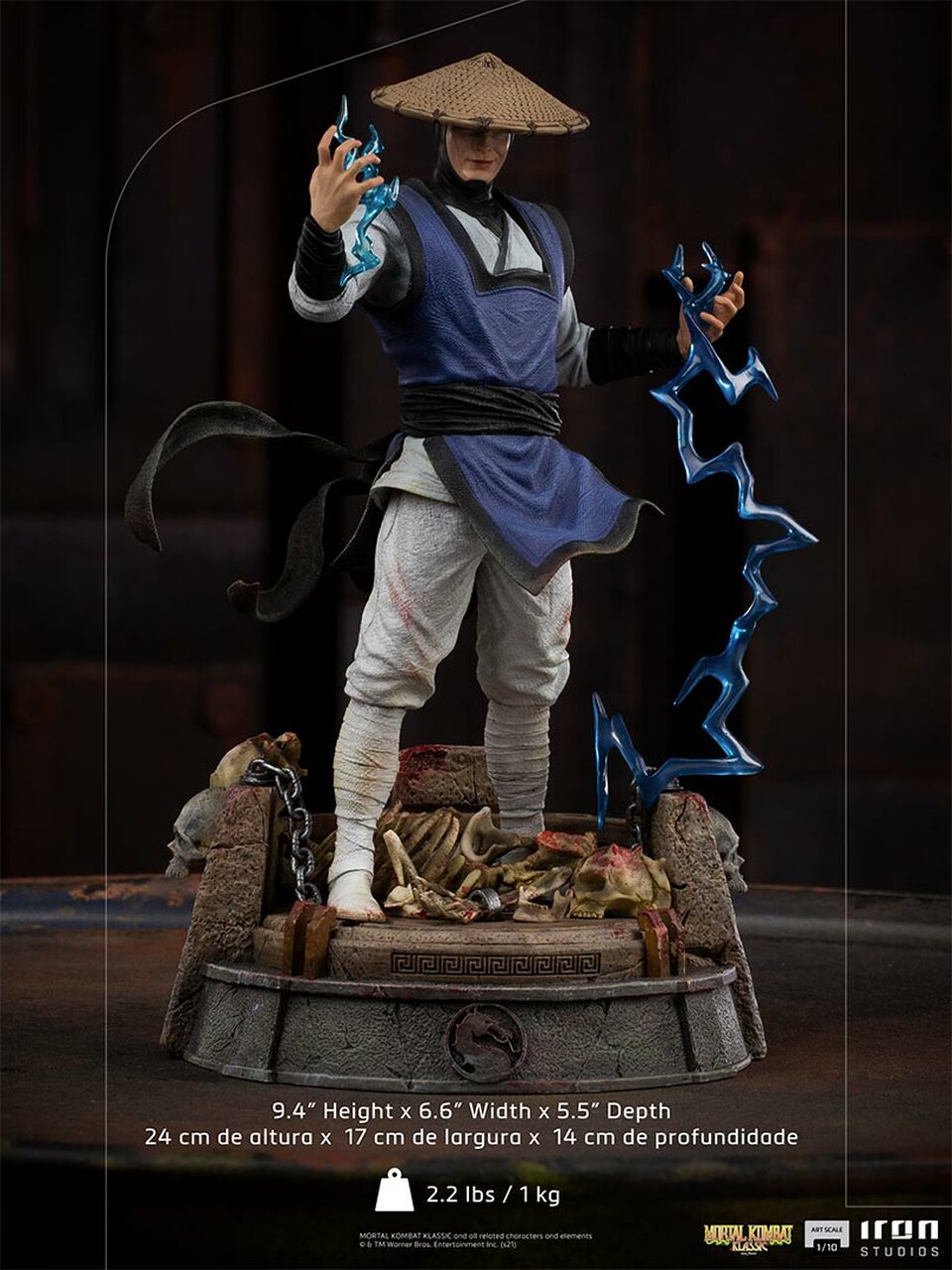 Pedido Estatua Raiden - Mortal Kombat marca Iron Studios escala de arte 1/10