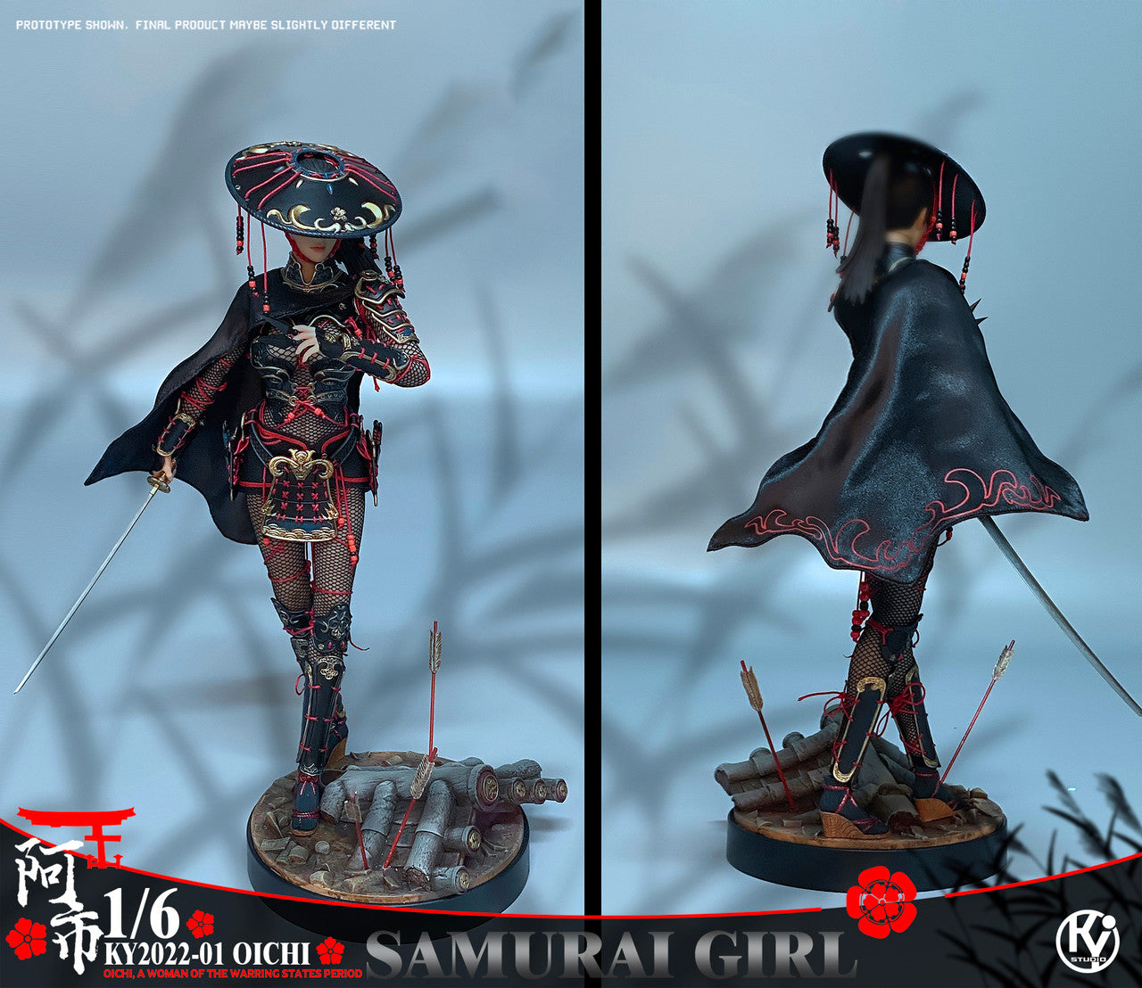 Pedido Figura Samurai Girl OICHI marca Kystudio KY2022-01 escala 1/6