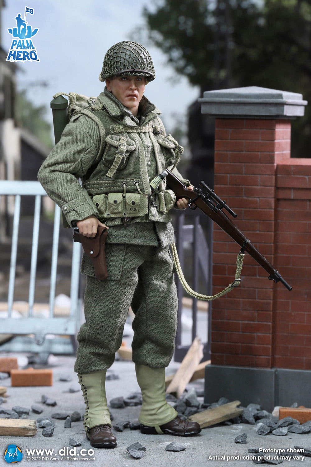 Pedido Figura Private Jackson - WWII US 2nd Ranger Battalion - Palm Hero Series 2 marca DID XA80009 escala pequeña 1/12