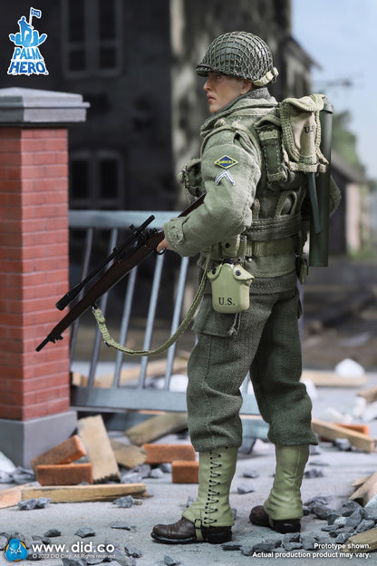 Pedido Figura Private Jackson - WWII US 2nd Ranger Battalion - Palm Hero Series 2 marca DID XA80009 escala pequeña 1/12