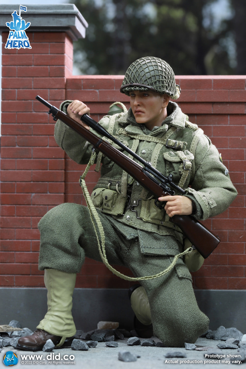 Pedido Figura Private Jackson - WWII US 2nd Ranger Battalion - Palm Hero Series 2 marca DID XA80009 escala pequeña 1/12