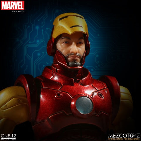 Pedido Figura Iron Man - Marvel - One:12 Collective marca Mezco Toyz escala pequeña 1/12