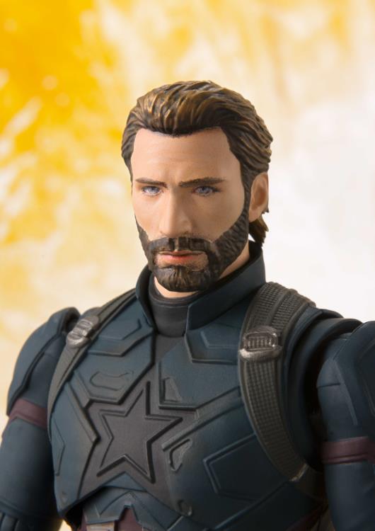 Pedido Figura Captain America & Tamashii Effect - Avengers: Infinity War - S.H.Figuarts marca Bandai Spirits escala pequeña 1/12