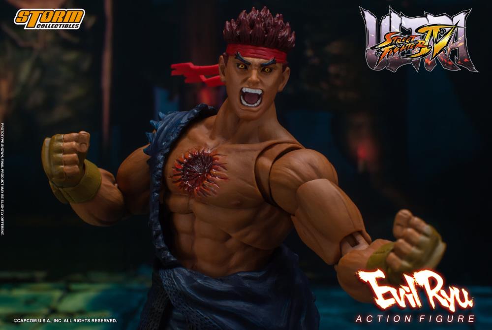 Pedido Figura Evil Ryu - Ultra Street Fighter IV marca Storm Collectibles escala pequeña 1/12