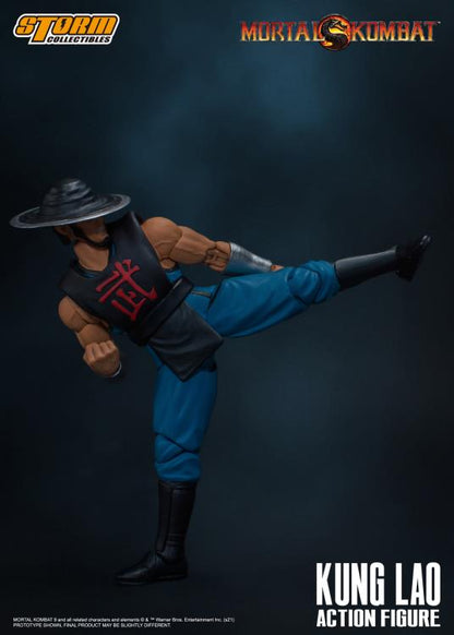 Pedido Figura Kung Lao - Mortal Kombat 2 VS Series marca Storm Collectibles escala pequeña 1/12