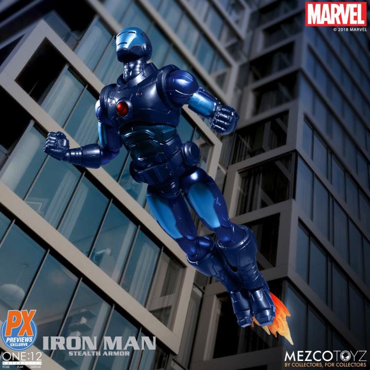 Pedido Figura Iron Man (Stealth Armor) - PX Previews Exclusive - Marvel One:12 Collective marca Mezco Toyz escala pequeña 1/12