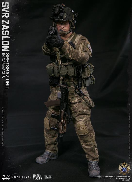 Preventa Figura SVR Zaslon in Damascus (Limited Version) - Russian Spetsnaz Unit marca Damtoys 78093F 1/6 escala 1/6