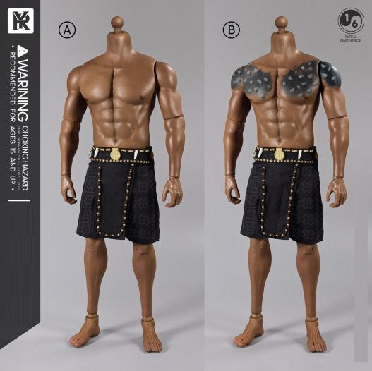 Pedido Cuerpo African Warrior (2 versiones) marca Young Rich YR031C escala 1/6