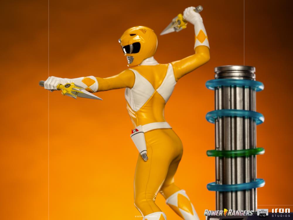 Pedido Estatua Yellow Ranger - Mighty Morphin Power Rangers - Battle Diorama Series (BDS) - marca Iron Studios escala de arte 1/10