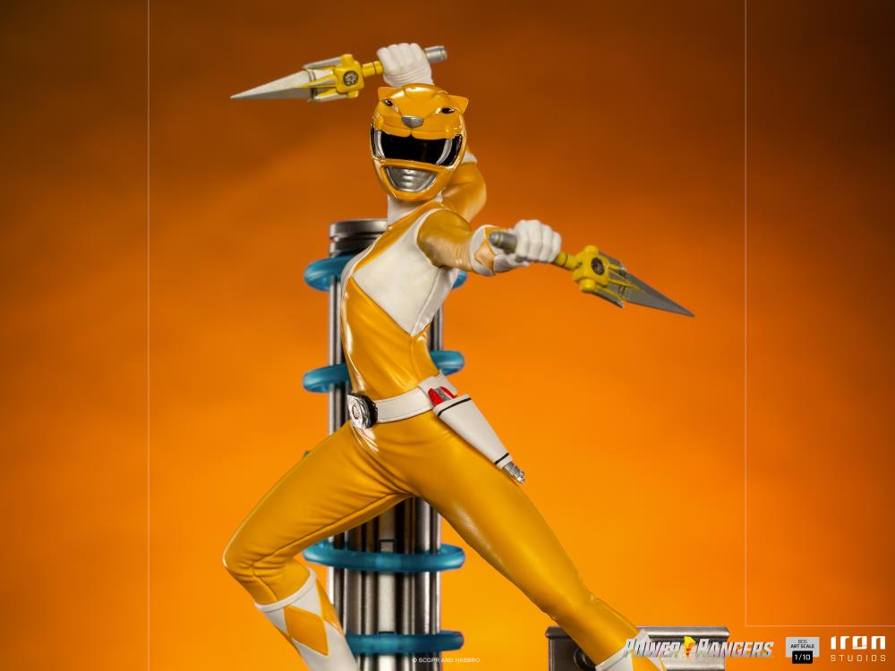 Pedido Estatua Yellow Ranger - Mighty Morphin Power Rangers - Battle Diorama Series (BDS) - marca Iron Studios escala de arte 1/10