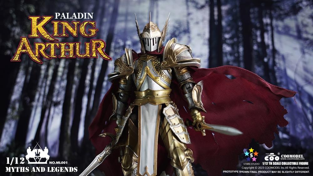 Preventa Figura Paladin King Arthur - Myths and Legends marca COOModel ML001 escala pequeña 1/12