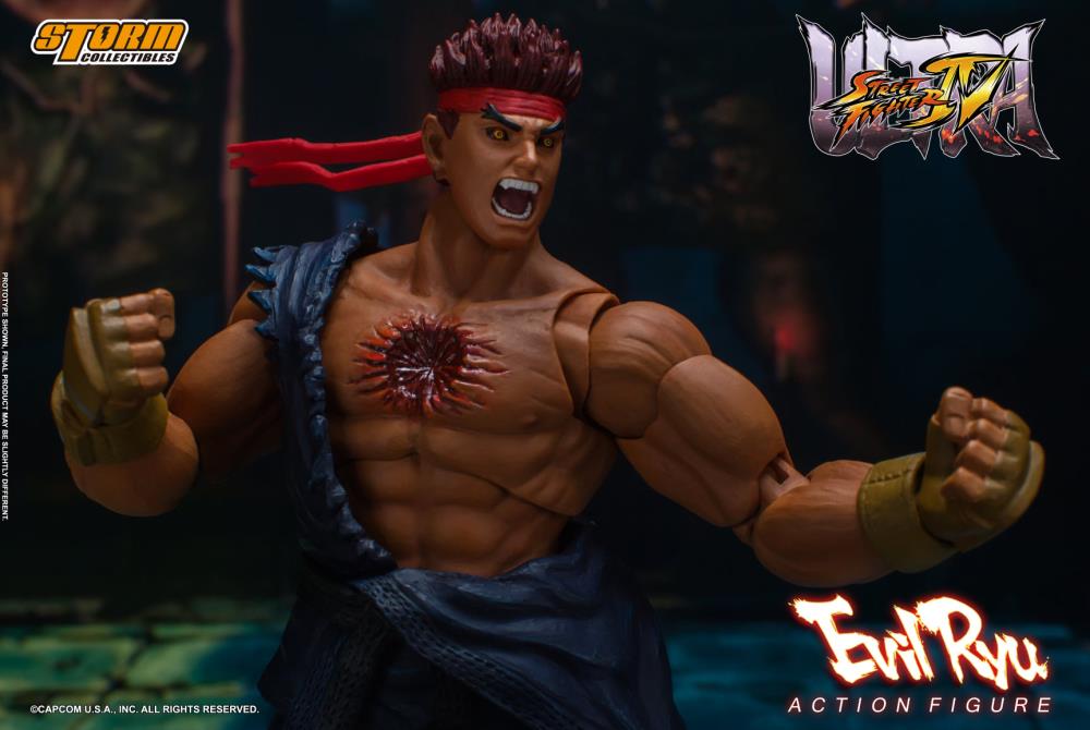 Pedido Figura Evil Ryu - Ultra Street Fighter IV marca Storm Collectibles escala pequeña 1/12