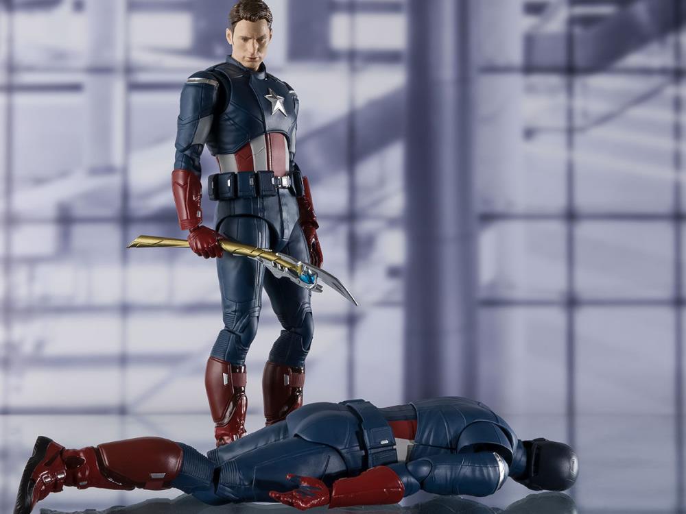 Pedido Figura Captain America (Cap vs. Cap) - Avengers: Endgame - S.H.Figuarts marca Bandai Spirits escala pequeña 1/12